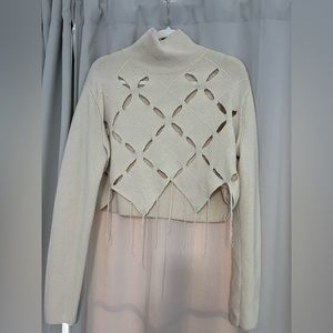 H&M Studio ivory turtleneck size M